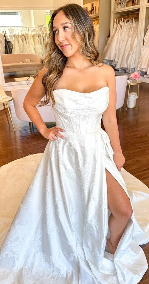 Model wearing a Exclusive dress