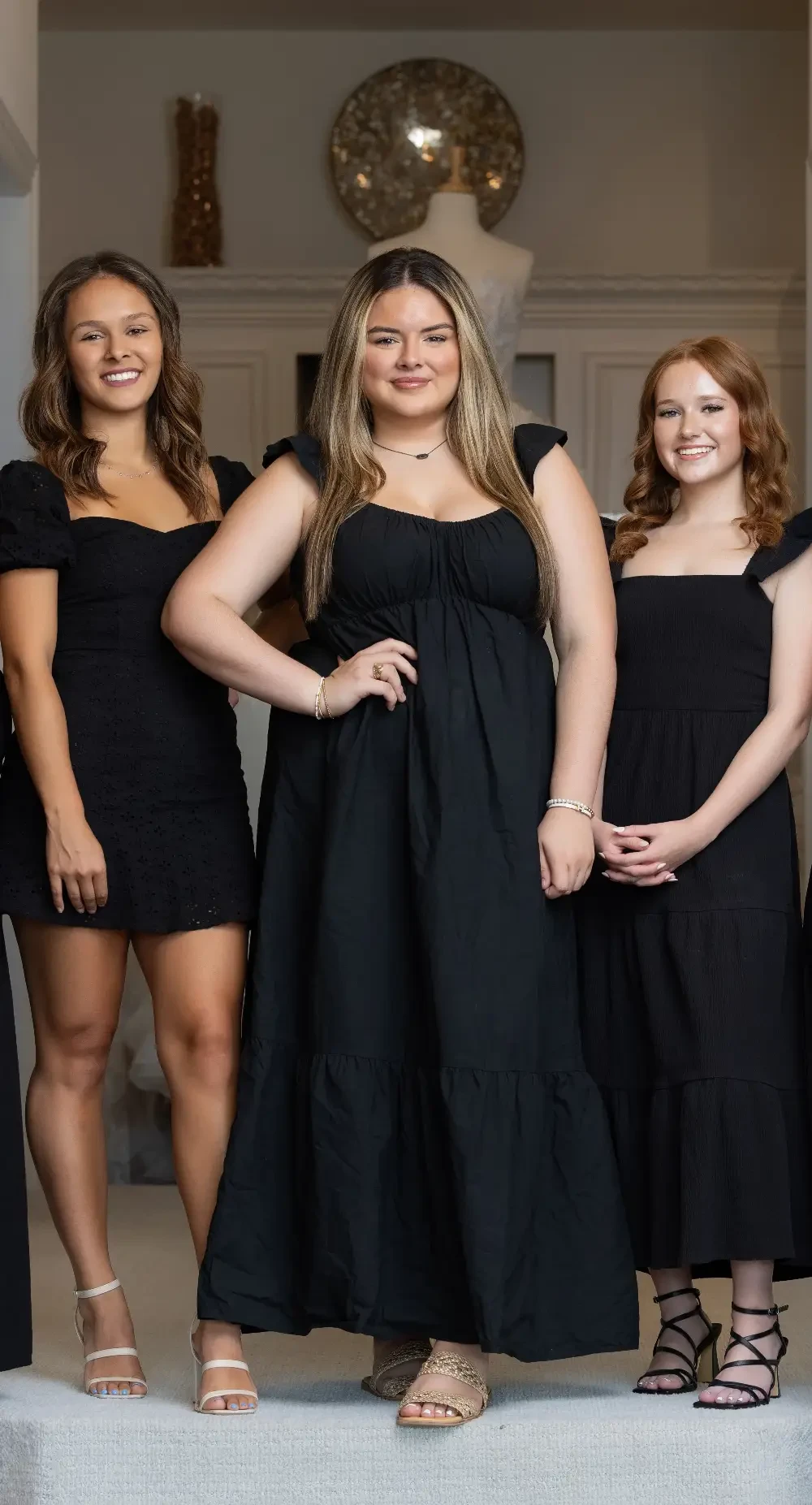 Model wearing a Exclusive dress