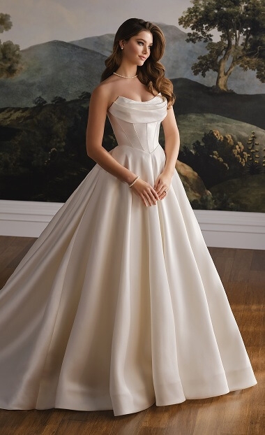 Model wearing a new collection dress 1