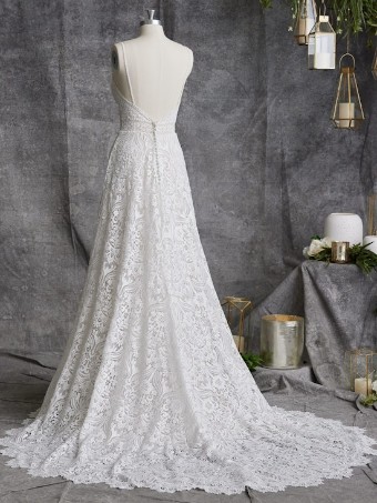 Maggie Sottero HILLARY (UNLINED) 23MK068A01 IN #2 default Ivory over Pearl (gown with Natural Illusion) thumbnail
