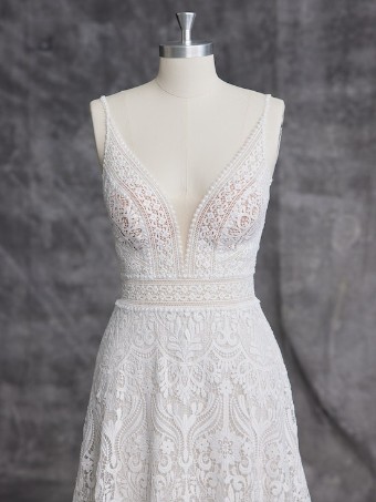 Maggie Sottero HILLARY (UNLINED) 23MK068A01 IN #0 default Ivory over Pearl (gown with Natural Illusion) thumbnail