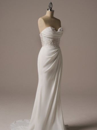 Rebecca Ingram BREE LINED #0 default All Ivory (gown with Ivory Illusion) thumbnail