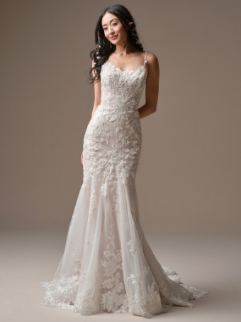 Rebecca Ingram EDEN 26RK429A02 UNLINED, PLAIN TULLE #0 default Ivory over Blush (gown with Ivory Illusion) thumbnail