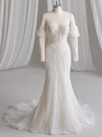 Sottero and Midgley POSITANO #3 All Ivory (gown with Ivory Illusion) thumbnail