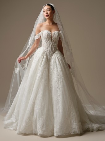 Sottero and Midgley ZULANI 26SS471B01 FULLY LINED #0 default All Ivory (gown with Ivory Illusion) thumbnail
