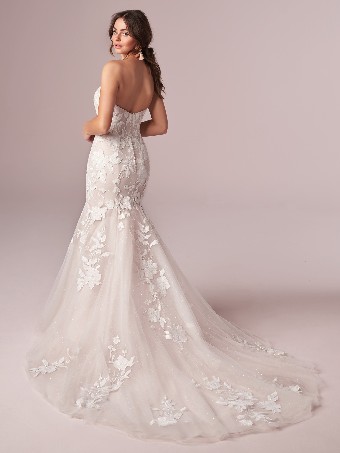 Rebecca Ingram HATTIE 20RT702 IN #1 Antique Ivory Ivory over Misty Mauve (gown with Natural Illusion) (pictured) thumbnail