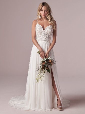 Rebecca Ingram LORRAINE 20RS712 IN #0 default Ivory (gown with Nude Illusion) thumbnail