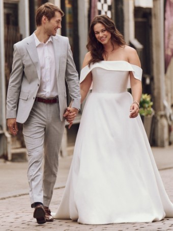 Maggie Sottero PERRI 25RS282 IN #1 Diamond White thumbnail