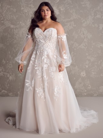 Maggie Sottero RUBY 24RS186 UNLINED #2 Ivory Over Blush thumbnail