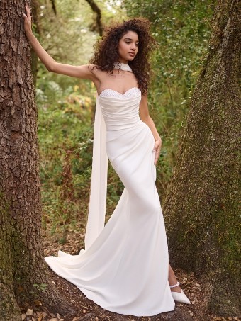 Maggie Sottero KATHLEEN  w/SLIT 25RN904 #0 default All Ivory thumbnail