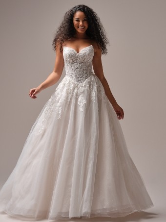 Maggie Sottero PAIGE UNLINED/PLAIN TULLE 25RS919 #0 default Ivory over Soft Blush (gown with Ivory illusion) thumbnail