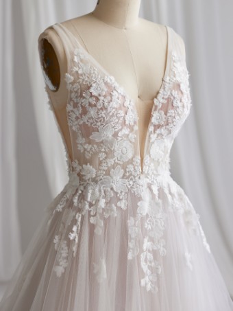 Maggie Sottero WINONA 23RK688A01 IN #4 Ivory over Blush (gown with Natural Illusion) thumbnail