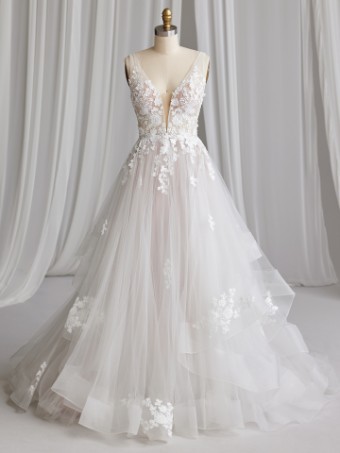 Maggie Sottero WINONA 23RK688A01 IN #3 Ivory over Blush (gown with Natural Illusion) thumbnail