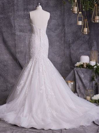 Maggie Sottero DANIELLE (Added Hem Lace) 23MT048A11 IN #1 default Ivory over Pearl (gown with Natural Illusion) thumbnail