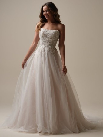 Maggie Sottero YVETTE 25RS340 IN #0 default Ivory/Pewter Accent over Blush (gown with Natural Illusion) thumbnail