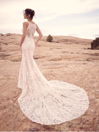 Maggie Sottero DECLAN 22SC966A01 IN #1 default Ivory over Nude (gown with Natural Illusion) thumbnail