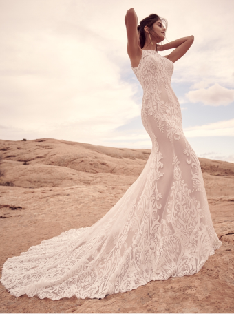 Maggie Sottero DECLAN 22SC966A01 IN #0 default Ivory over Nude (gown with Natural Illusion) thumbnail