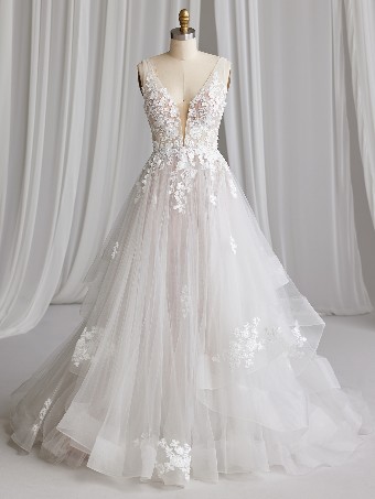 Maggie Sottero WINONA #3 Ivory over Blush (gown with Natural Illusion) thumbnail