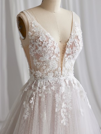 Maggie Sottero WINONA #4 Ivory over Blush (gown with Natural Illusion) thumbnail